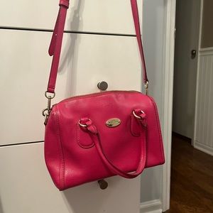 Hot pink Coach purse
